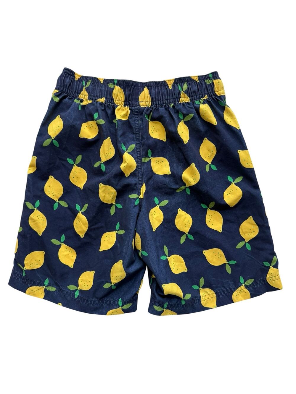 Hanna Andersson Lemons Sunblock Swim Trunks Size 10